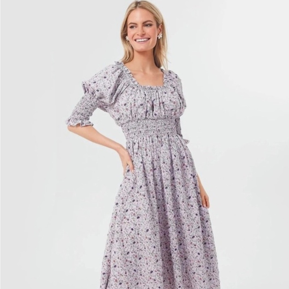 Tuckernuck Hyacinth House Purple Midi Dress